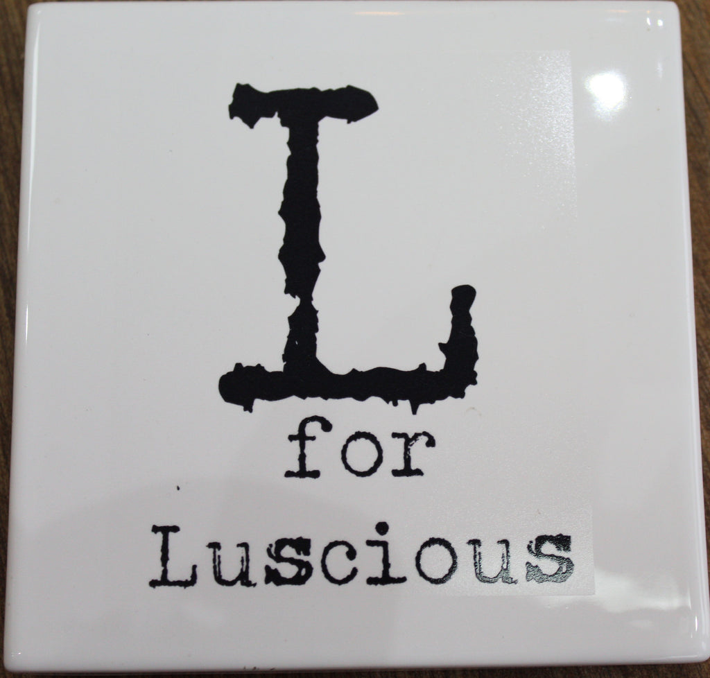 Letter Ceramic Coasters - L For...