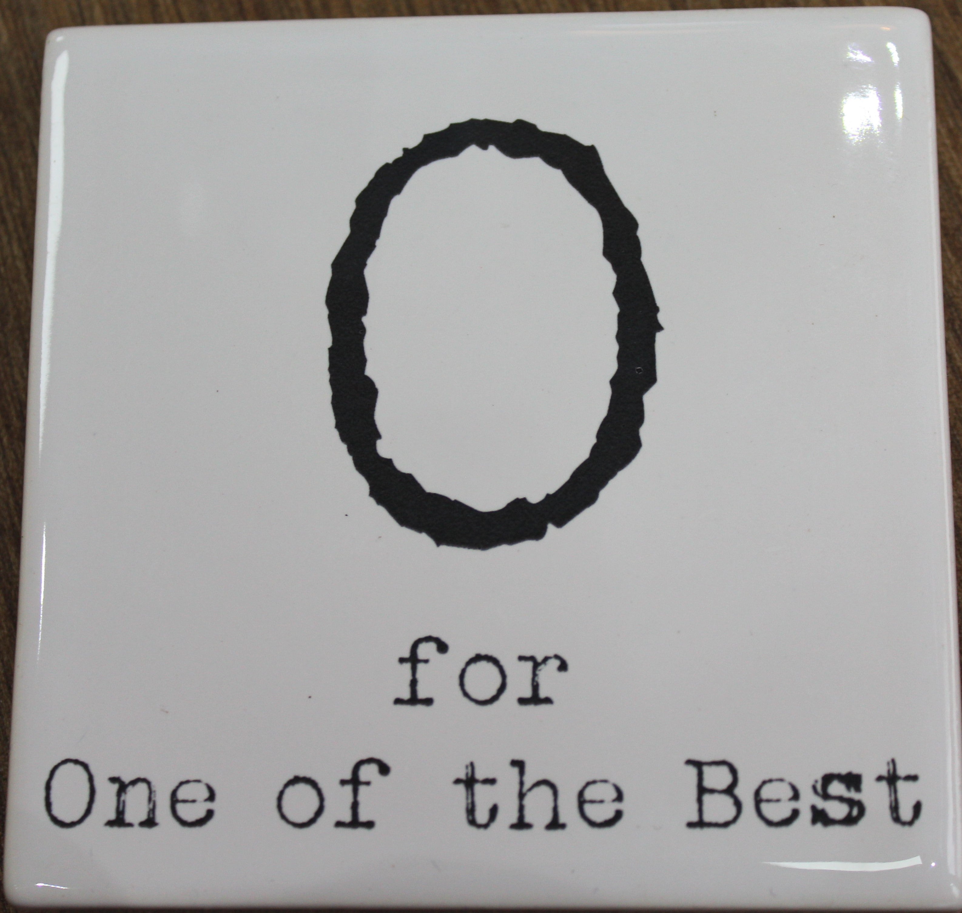 Letter Ceramic Coasters - O For...