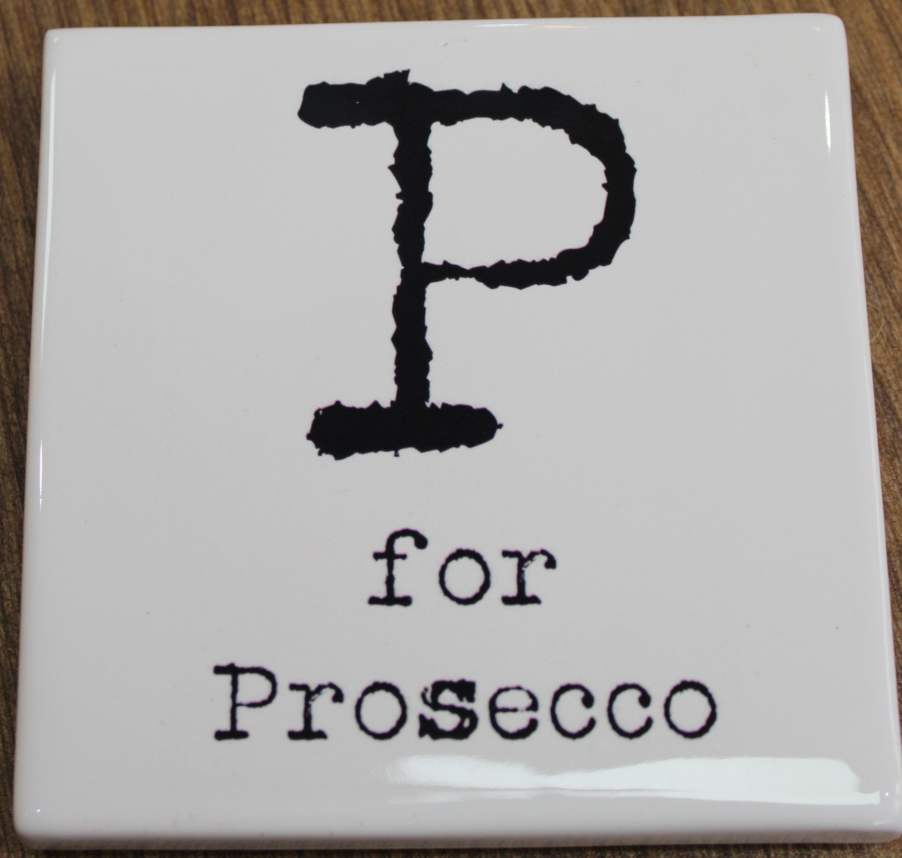 Letter Ceramic Coasters - P For...