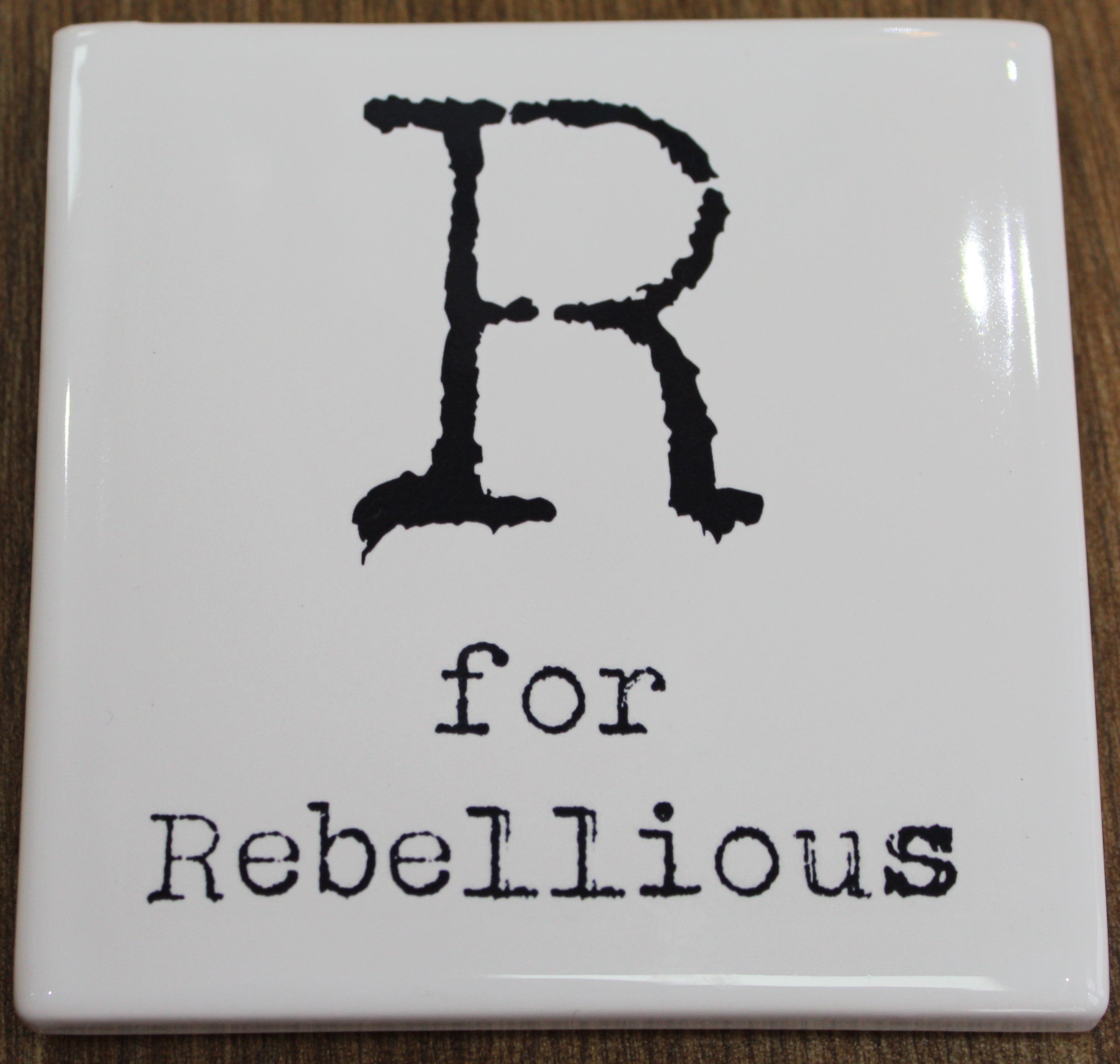 Letter Ceramic Coasters - R For...