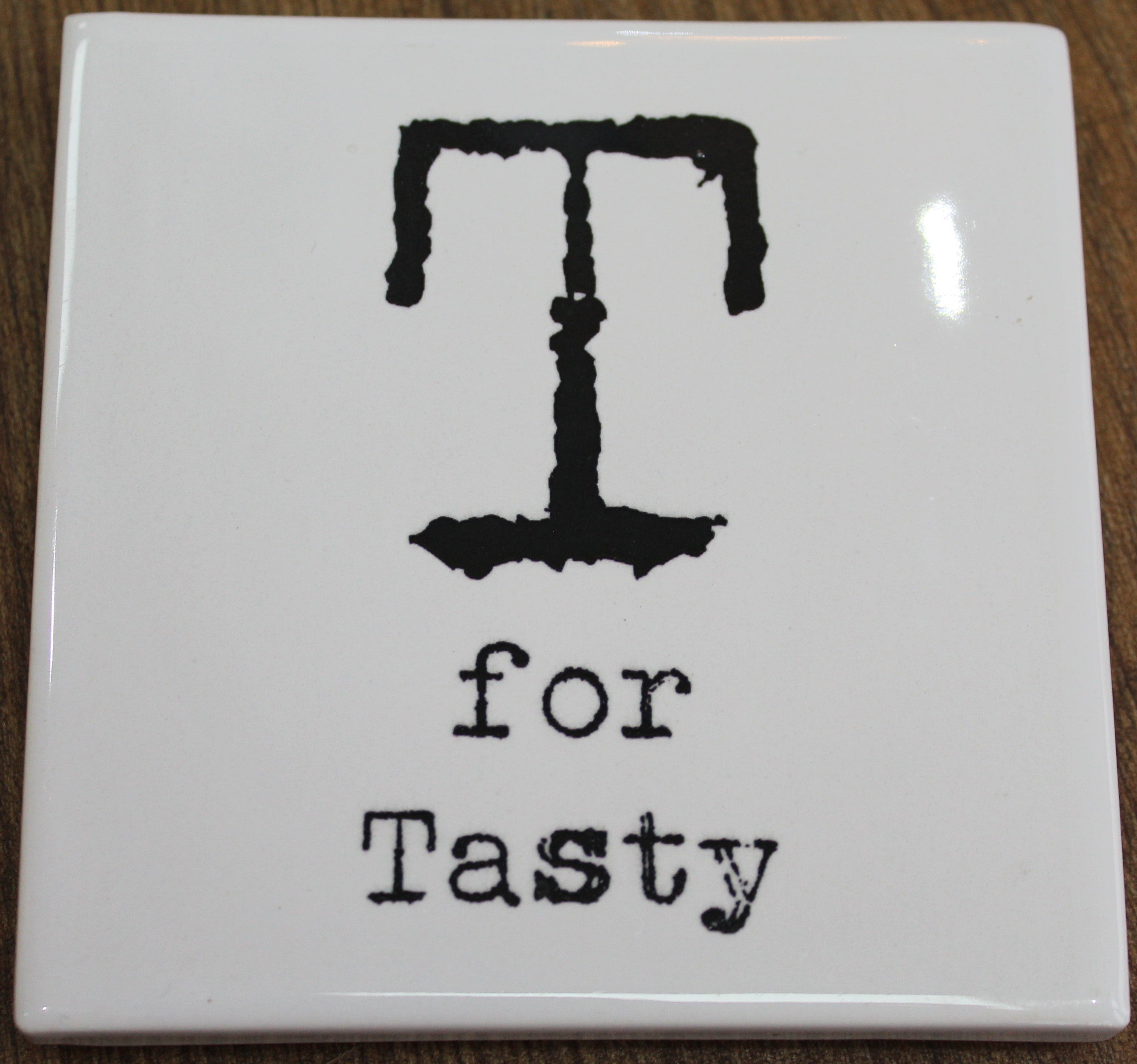 Letter Ceramic Coasters - T For...