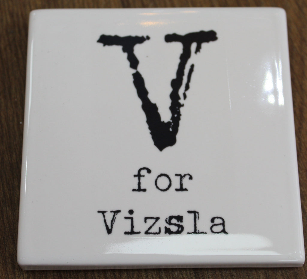 Letter Ceramic Coasters - V For...