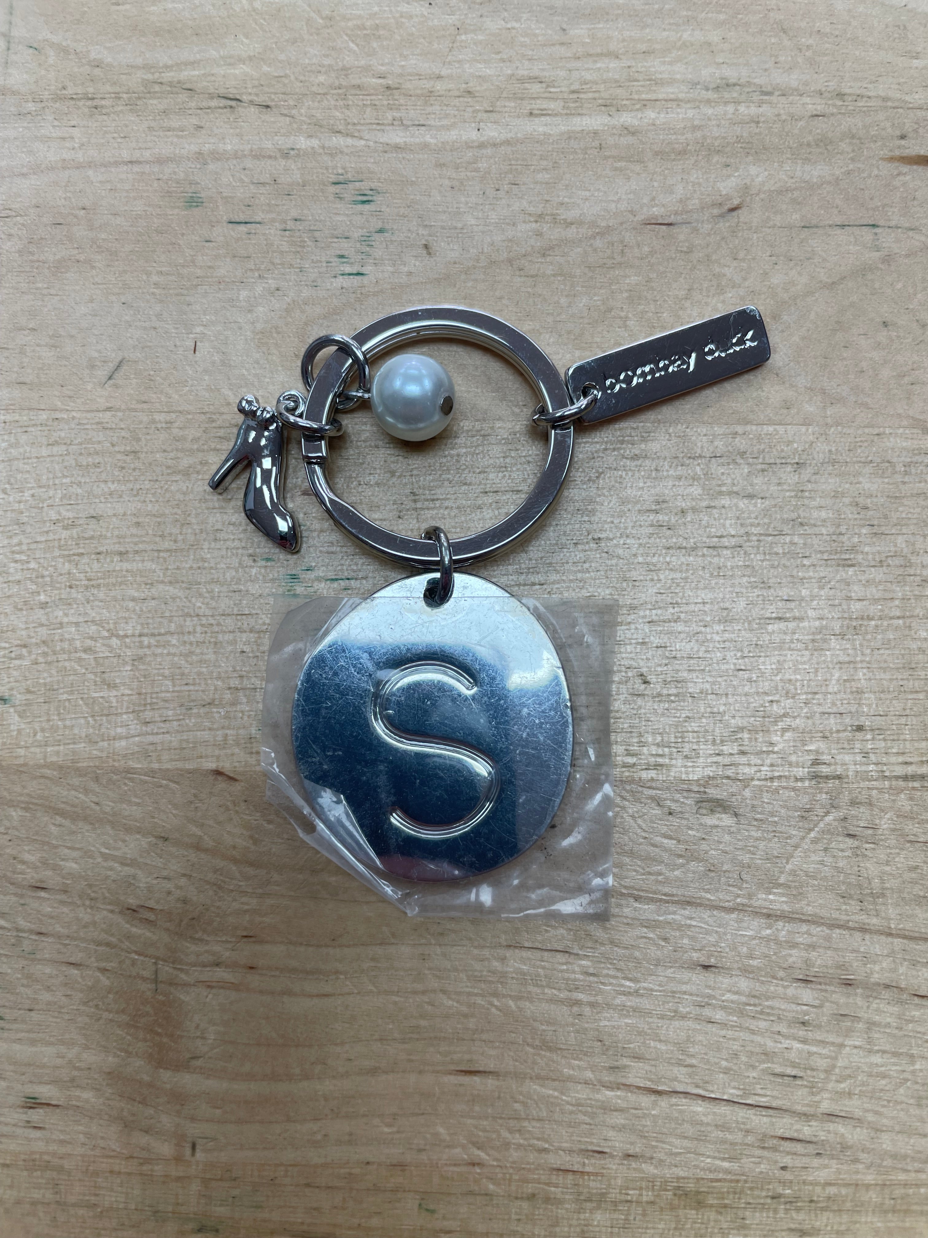 Lucky Charm Letter Keyring