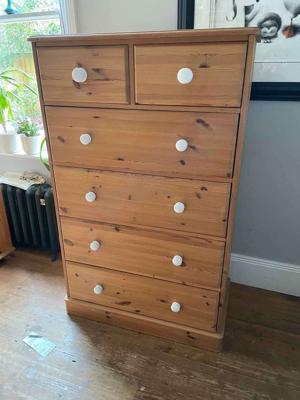 Tall Pine Chest of Drawers (waiting on your choice of colour)