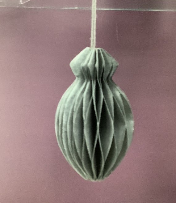 Fish Honeycombe Hanging Decoration - Grey
