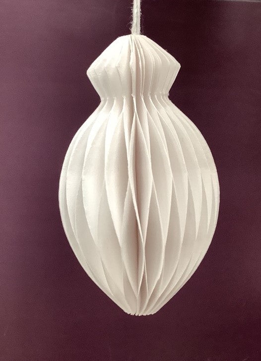 Fish Honeycombe Hanging Decoration - White