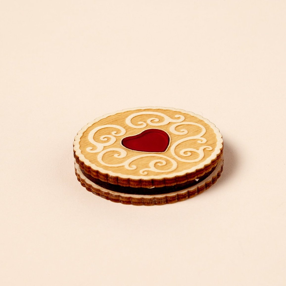 Jammy Heart Biscuit Fridge Magnet