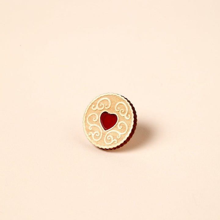 Jammy Dodger Biscuit Lapel Pin