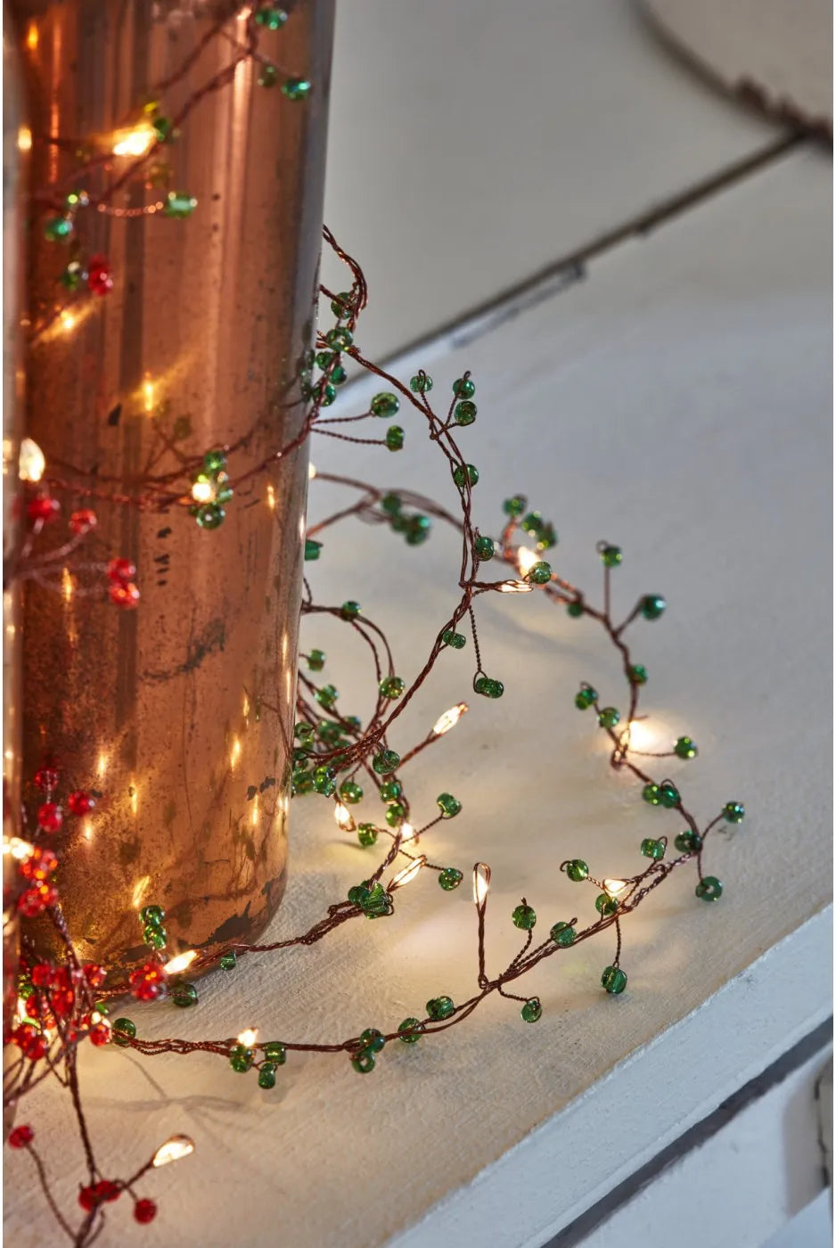 Green Jewel Cluster String Lights