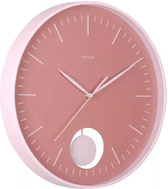 Grato Pendulum Wall Clock - Pink