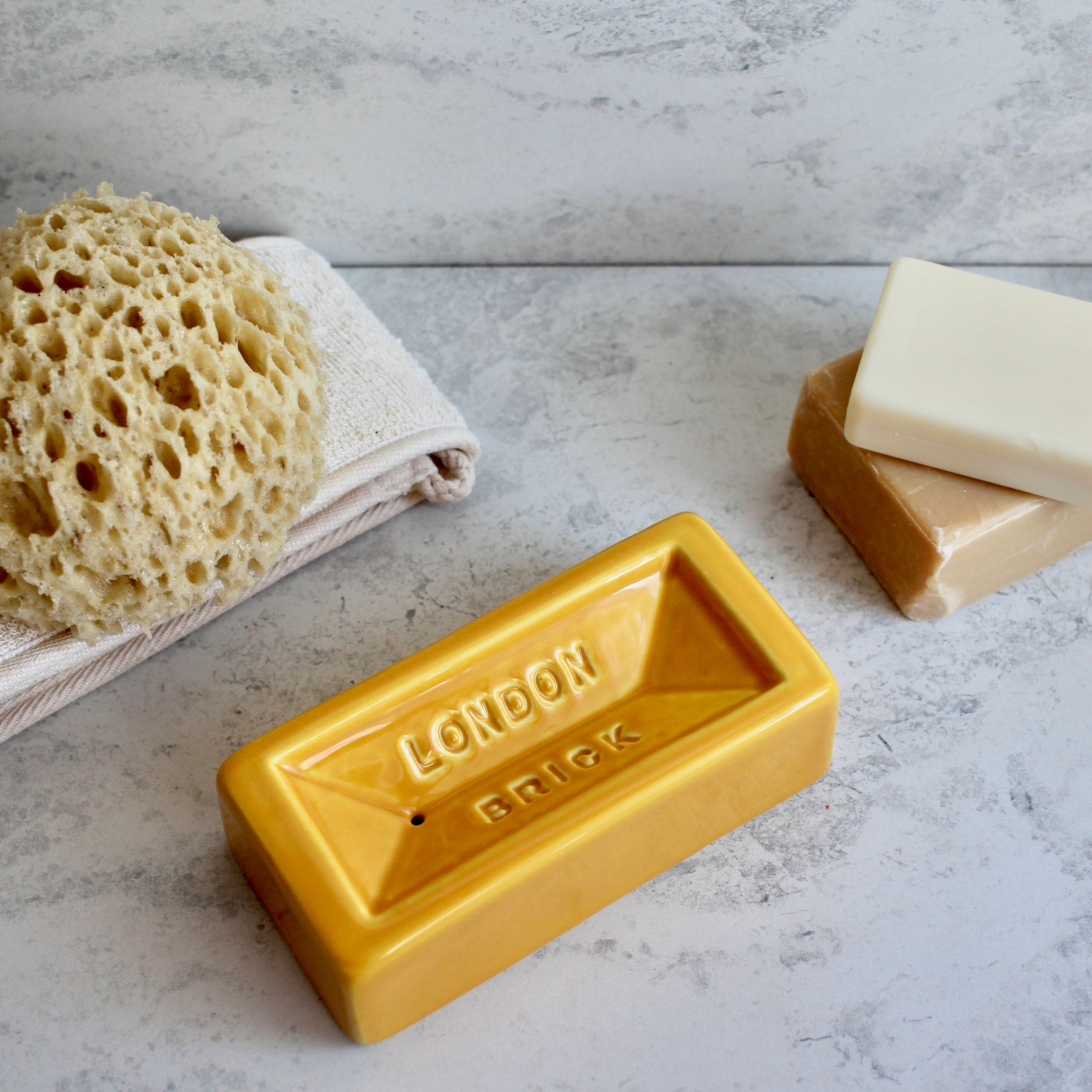 London Brick Soap Dish -Yellow