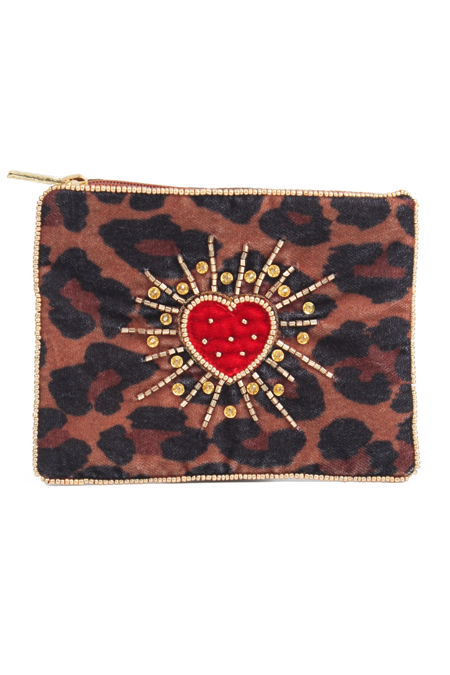 Leopard Heart Purse