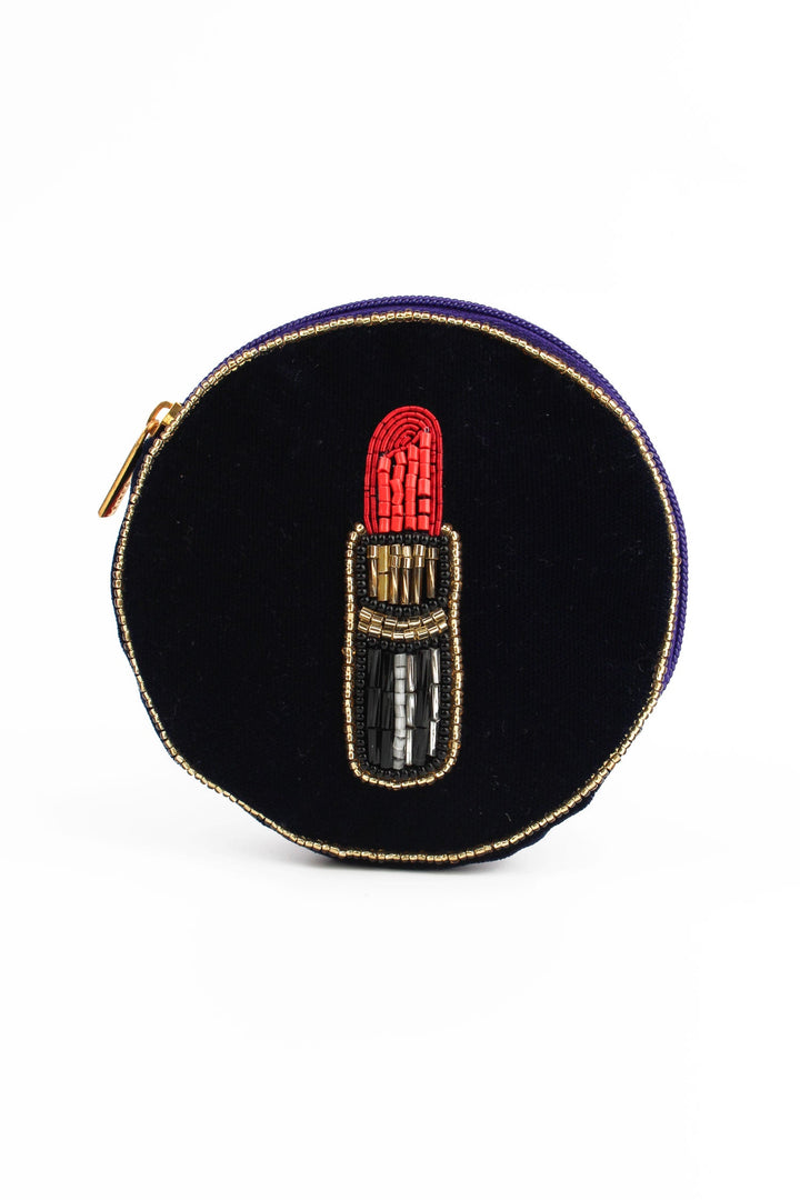 Lipstick Round Coin Purse