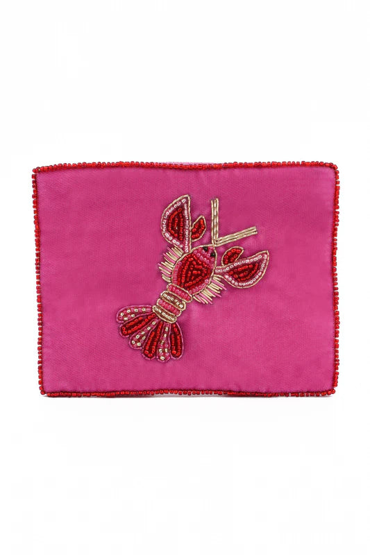Lobster Love Velvet Purse