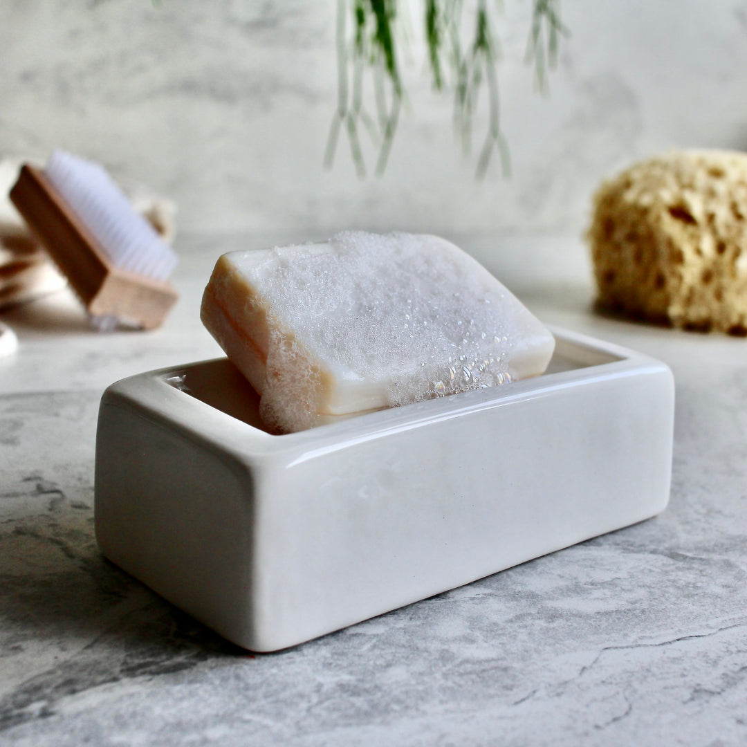 London Brick Soap Dish - White