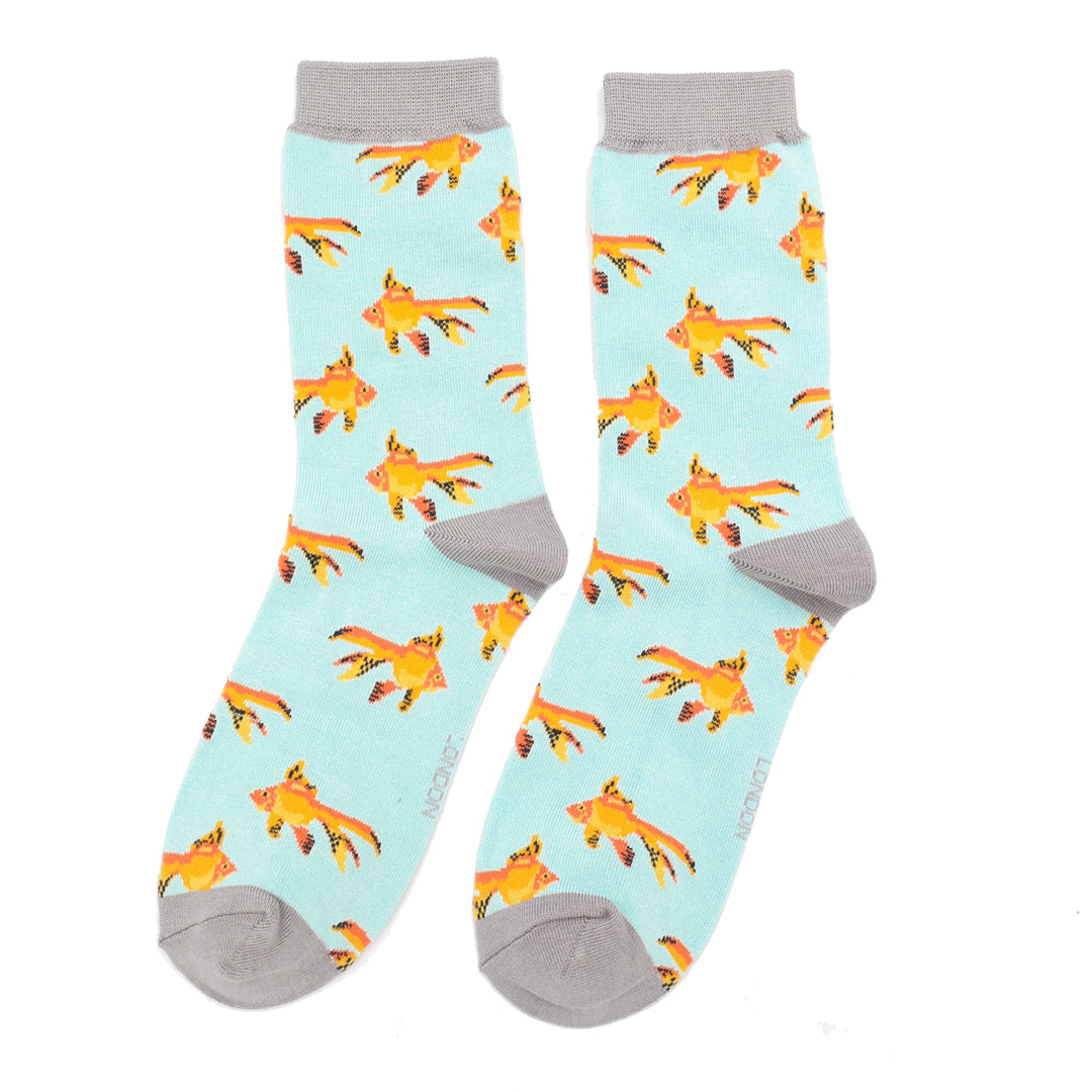 Ladies Bamboo Socks  - Goldfish