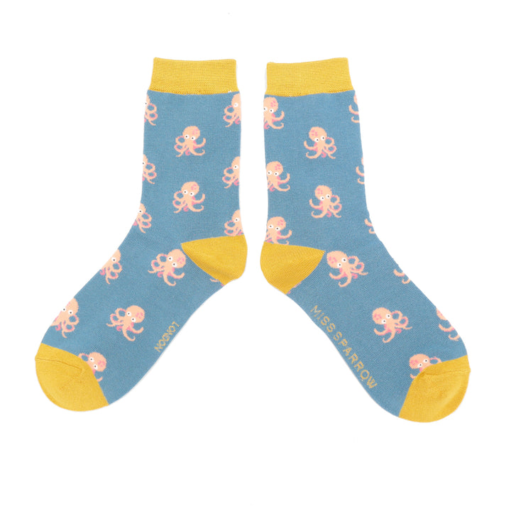 Ladies Bamboo Socks  - Little Octopus