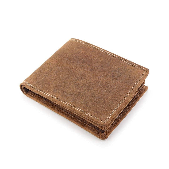 Galaxy Bifold Flip Up Wallet - Brown