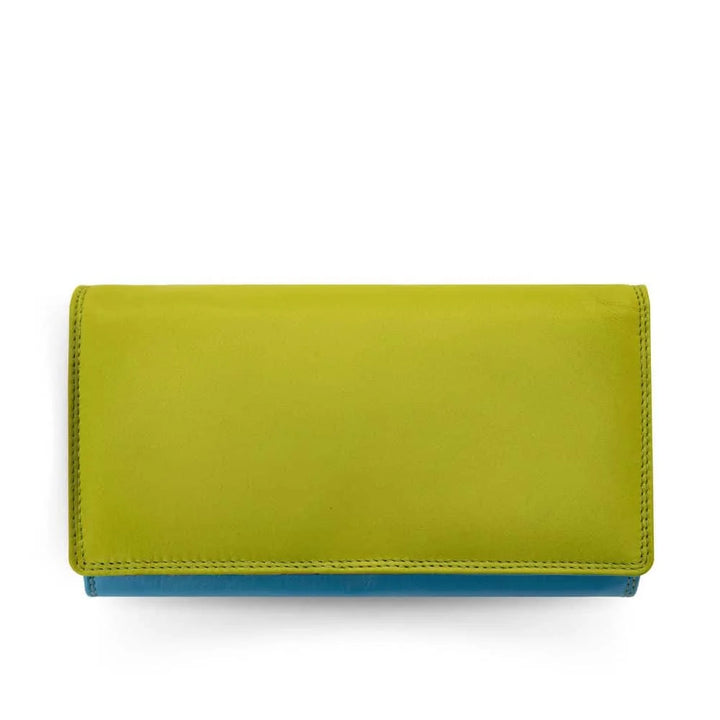 London Large Multi Colour Matinee Purse - Green Multi