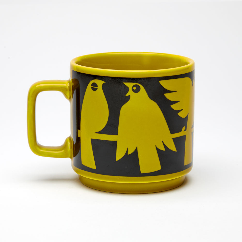 Hornsea Mug Birds Chartreuse