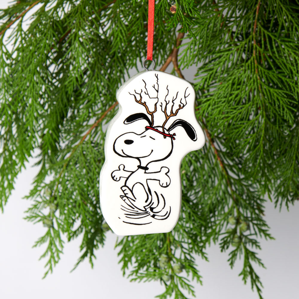 Snoopy Ceramic Decoration  - Antlers