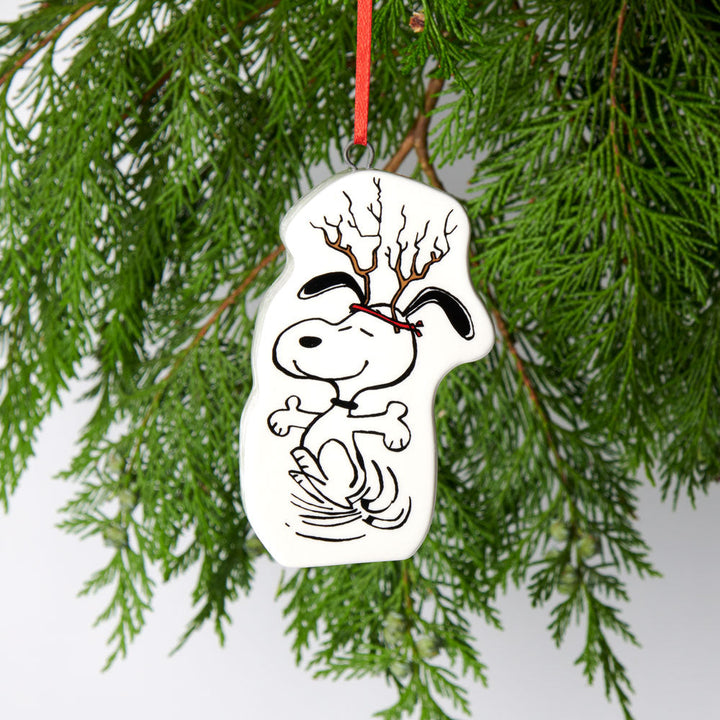 Snoopy Ceramic Decoration  - Antlers