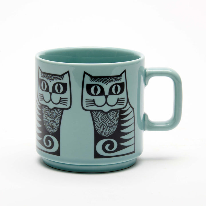 Hornsea Mug Cat Teal