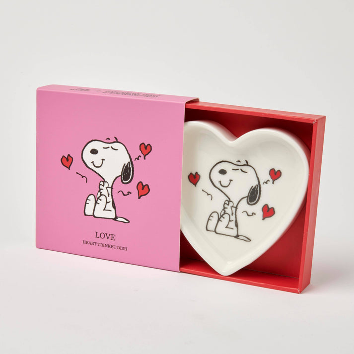 Snoopy Heart Shaped Trinket Dish - Love