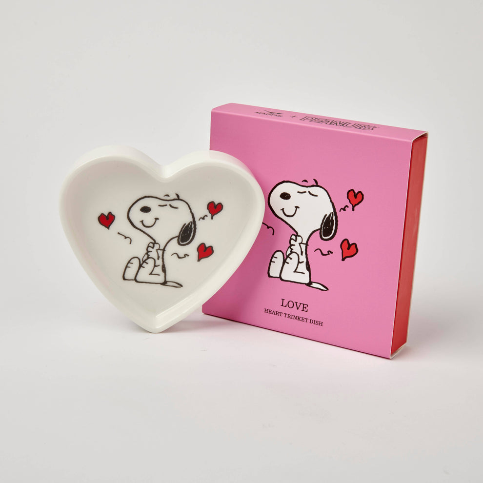 Peanuts Snoopy Heart Shaped Trinket Dish - Love
