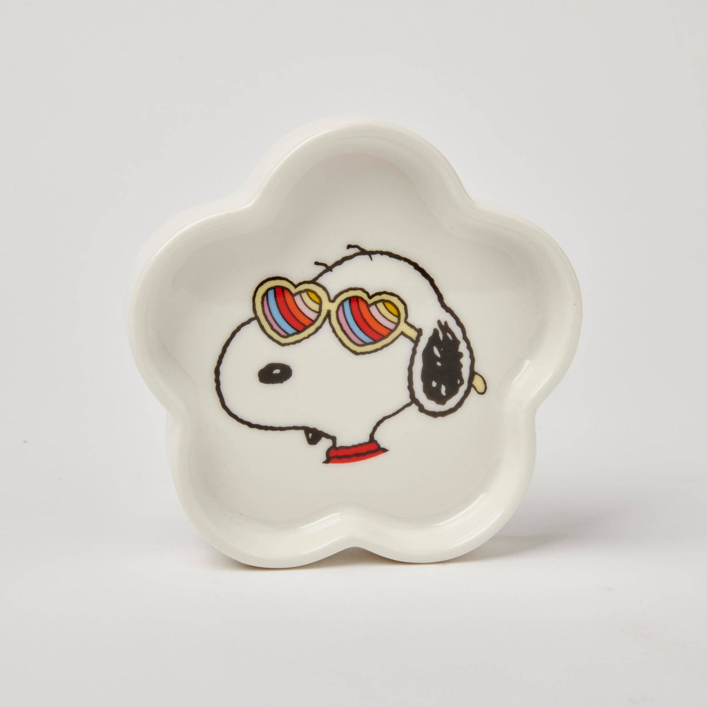 Peanuts Snoopy Flower Shaped Trinket Dish - Flower Power