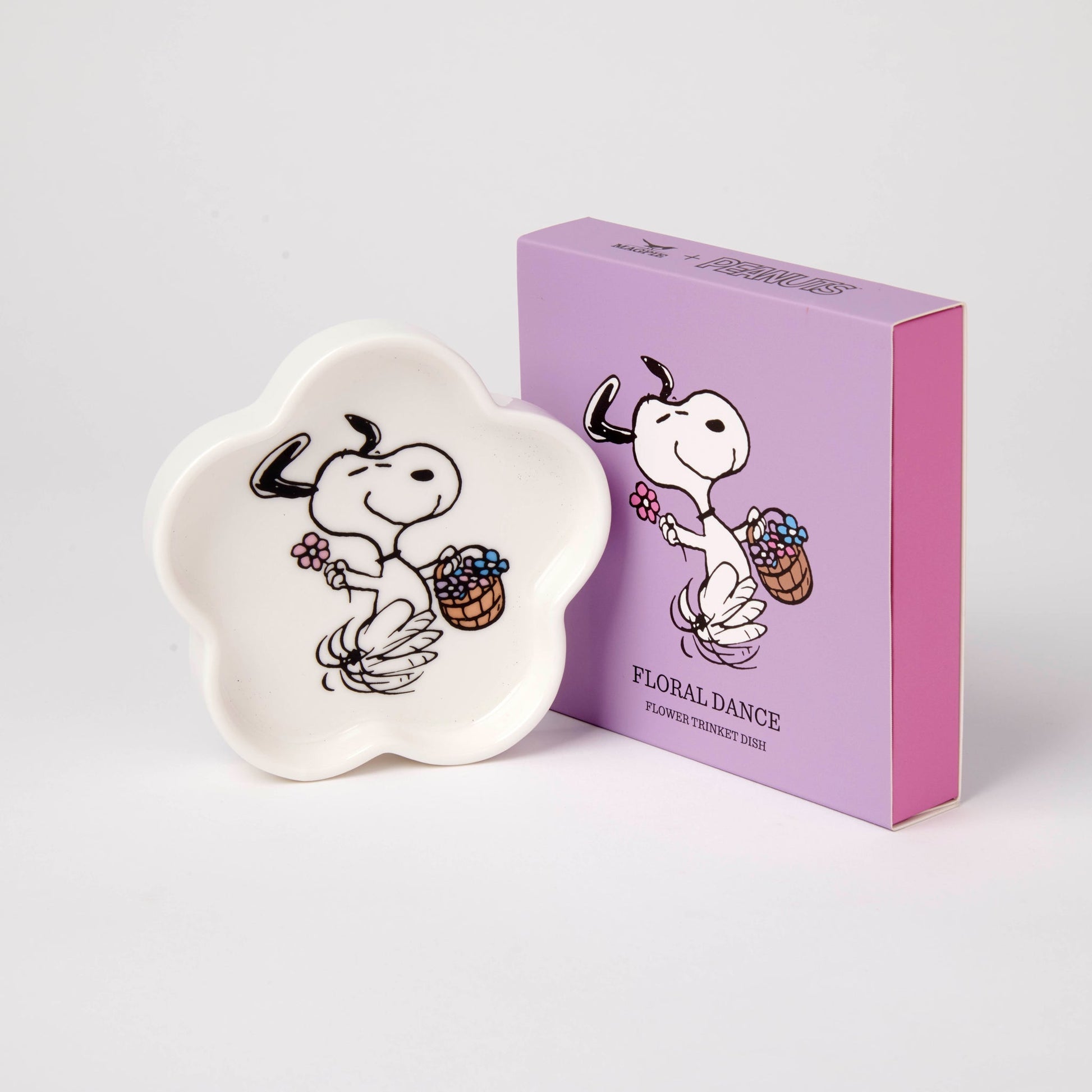 Peanuts Snoopy Flower Shaped Trinket Dish - Floral Dance