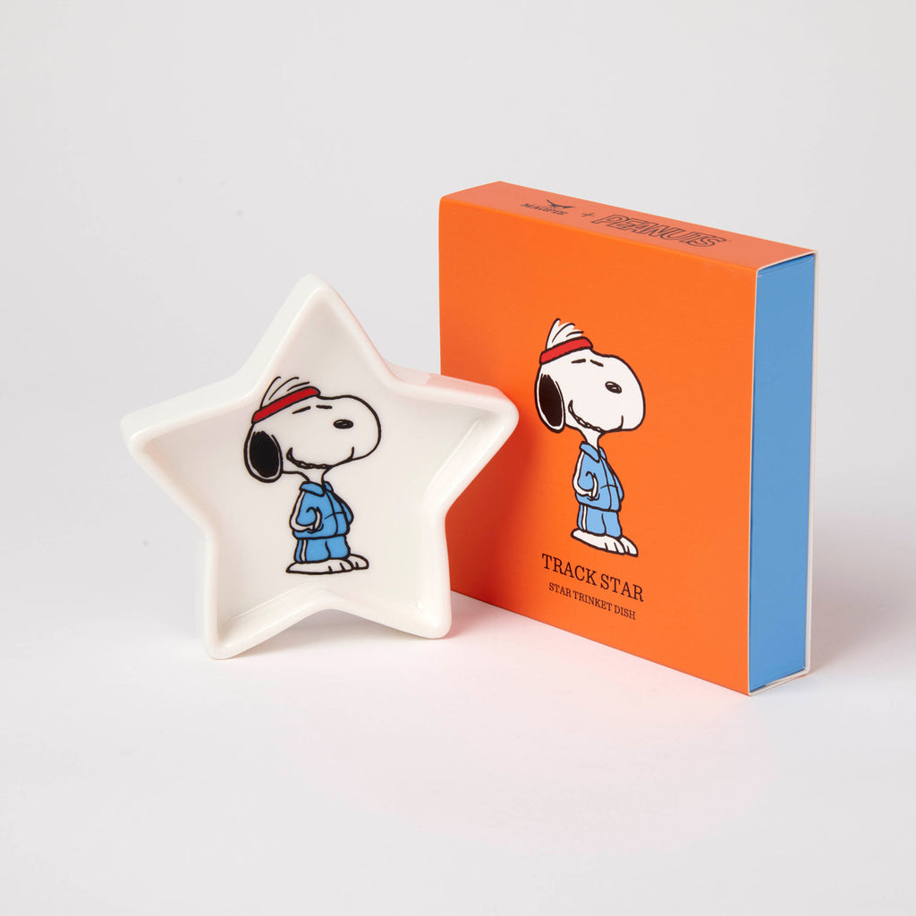 Peanuts Snoopy Star Shaped Trinket Dish - Track Star