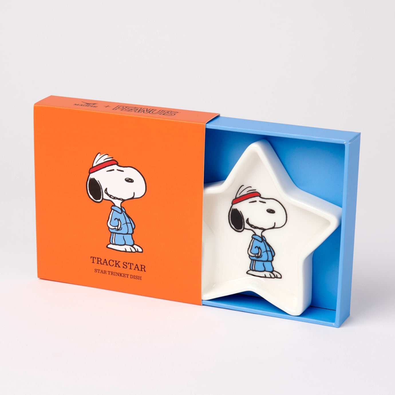 Peanuts Snoopy Star Shaped Trinket Dish - Track Star