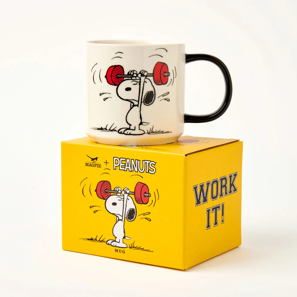 Work It Peanuts Snoopy Mug