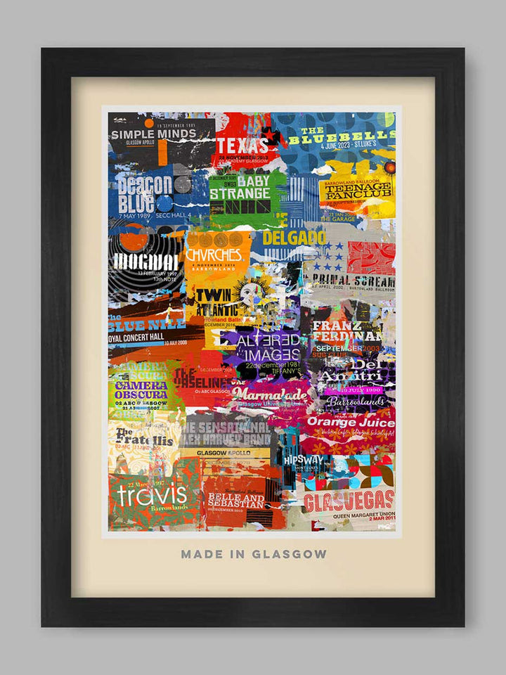 Made in Glasgow - Music Poster Print