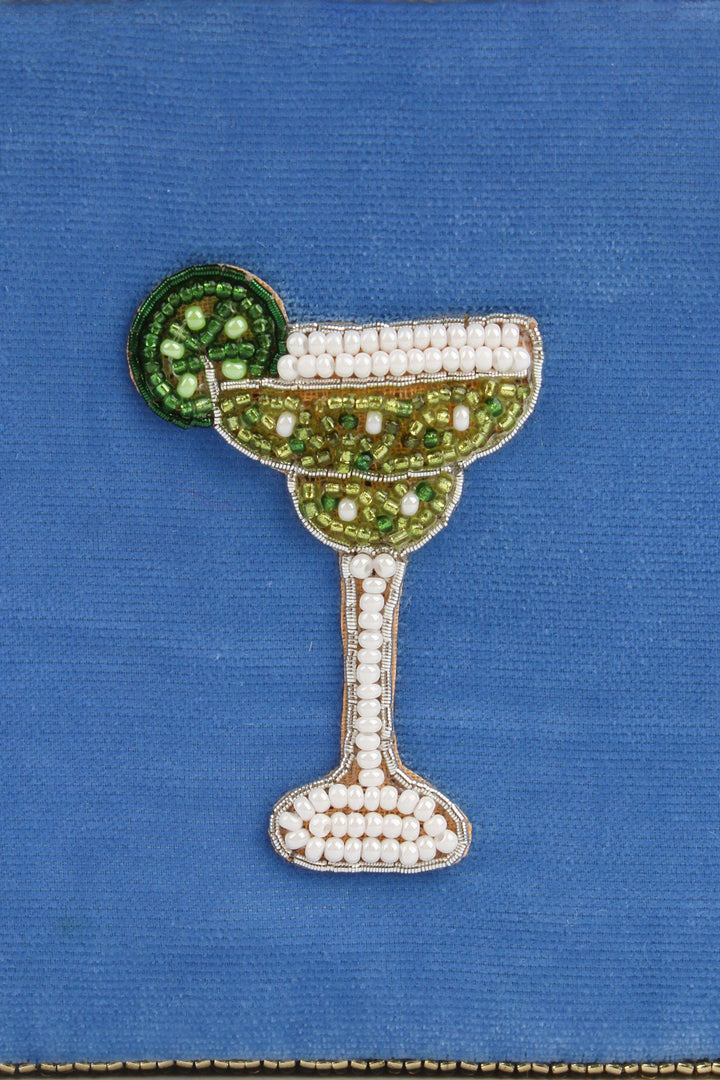 Margarita Summer Cocktail Beaded Coin Purse