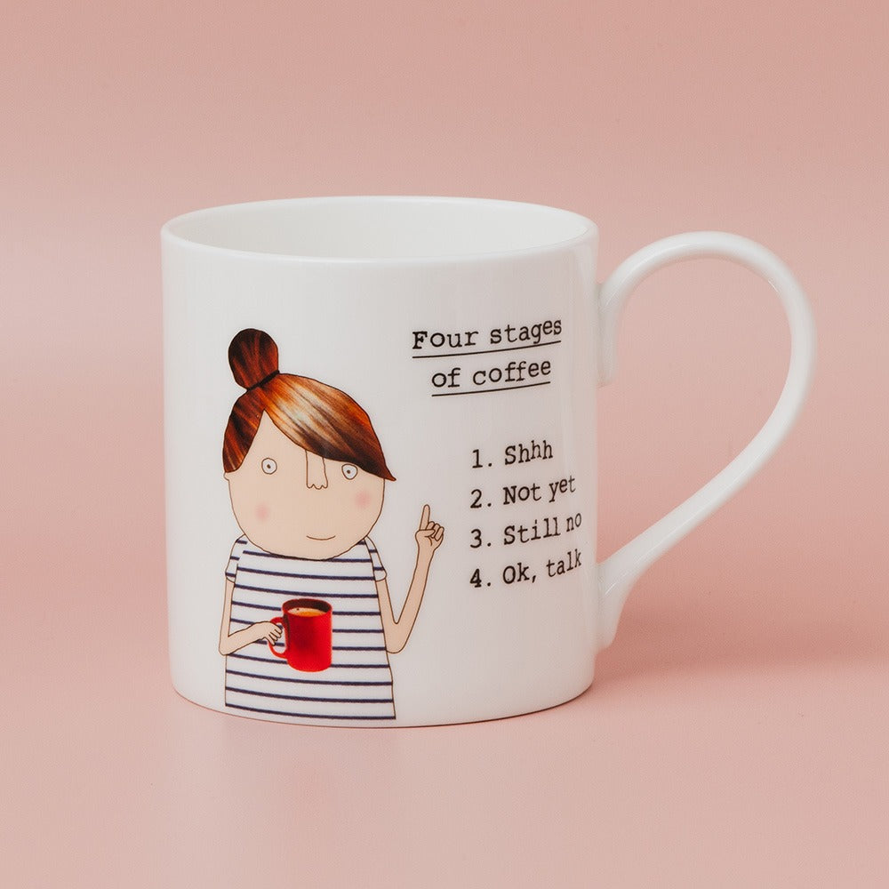 Stages Of Coffee China Mug