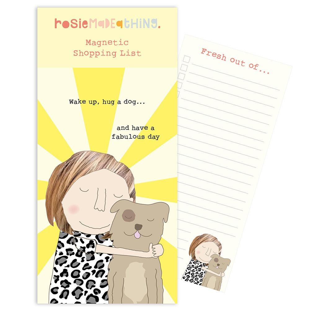 Magnetic Notepad - Hug A Dog