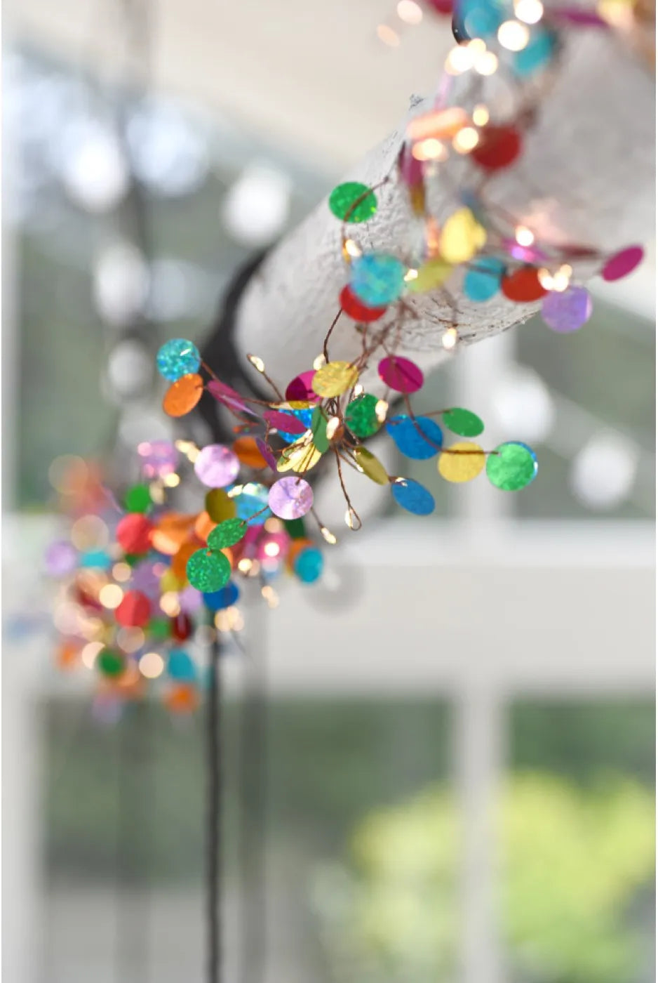 Rainbow Confetti String Lights