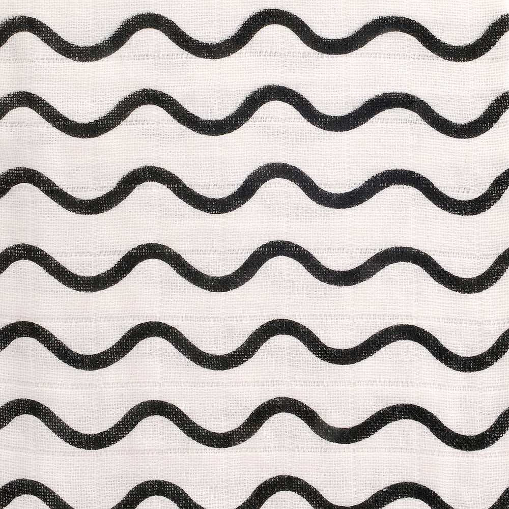 Muslin Square - Black And White