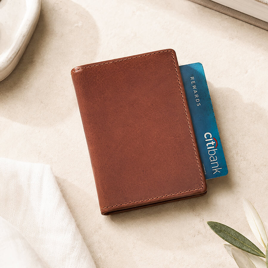Men's Leather Card Holder Tuscan