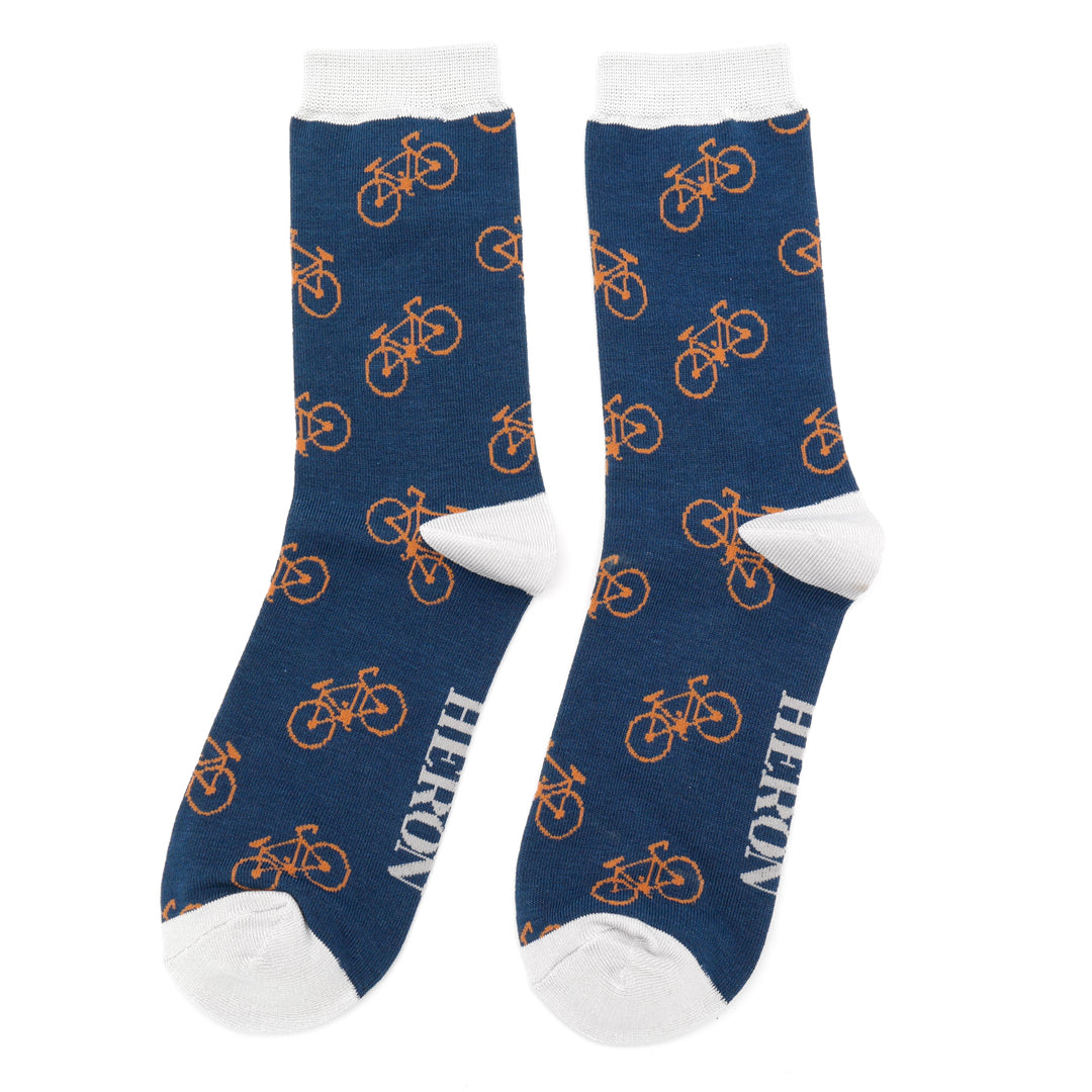 Men's Bamboo Socks - Bikes