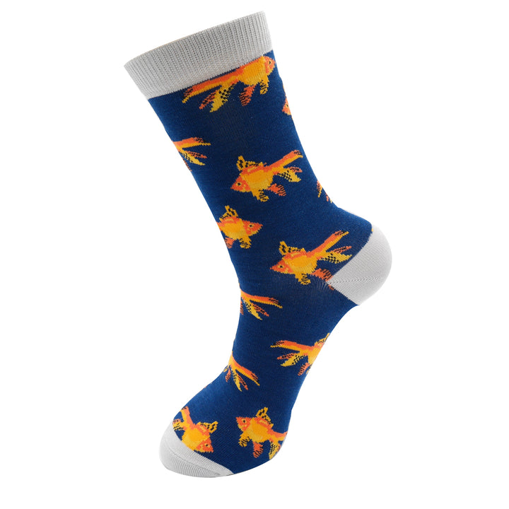 Mens Bamboo Socks - Goldfish