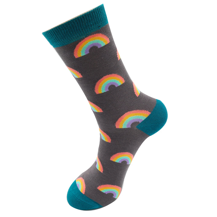 Men's Bamboo Socks - Rainbows