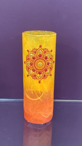 Mandela Posy Vase - Orange