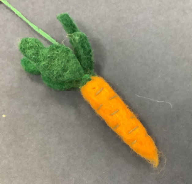 Hanging Carrot Felt Hanging Decoration
