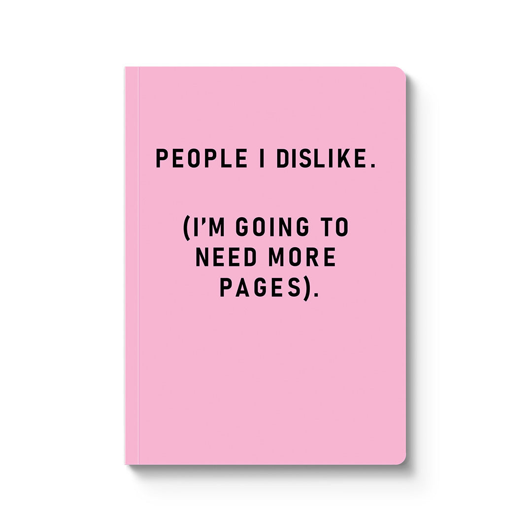 A5 Paperback Notebook - People I dislike