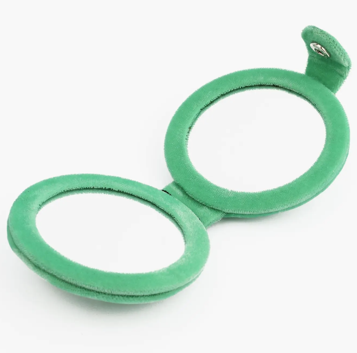 Pansy Beaded Compact Mirror