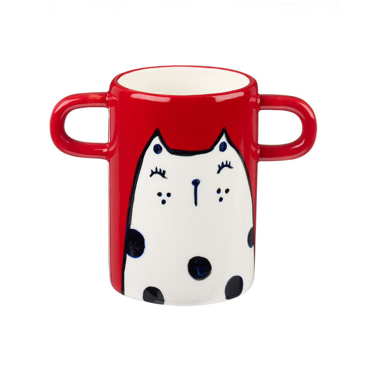 Cat Vase - Red