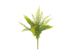 Fern Single Stem Faux Bush - Green